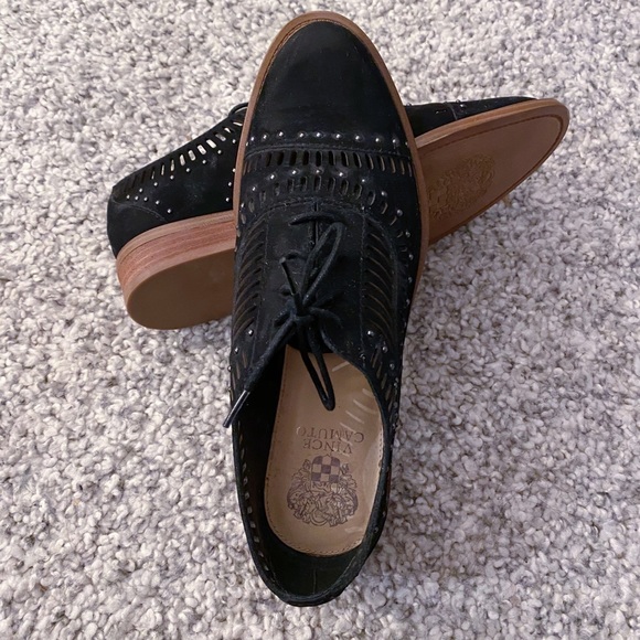 Vince Camuto- Ballari Oxford Shoes - Black - Picture 2 of 4